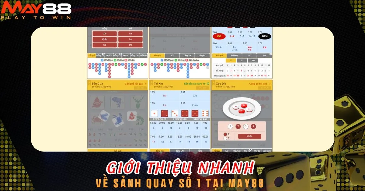 Giới thiệu tổng quan về sảnh quay số tại nhà cái May88